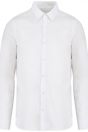 Camicia da uomo in twill di cotone lavato 100% cotone biologico