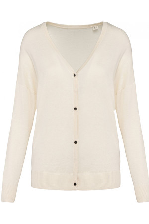 Cardigan avec Lyocell TENCEL™ femme. 50% coton biologique / 50% Lyocell TENCEL™*