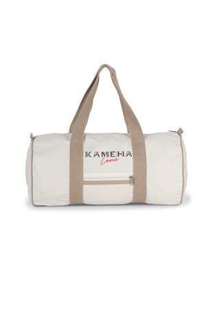 Recycled Ivory Duffel Bags 75% recycled cotton / 22% recycled polyester / 3% other fibers