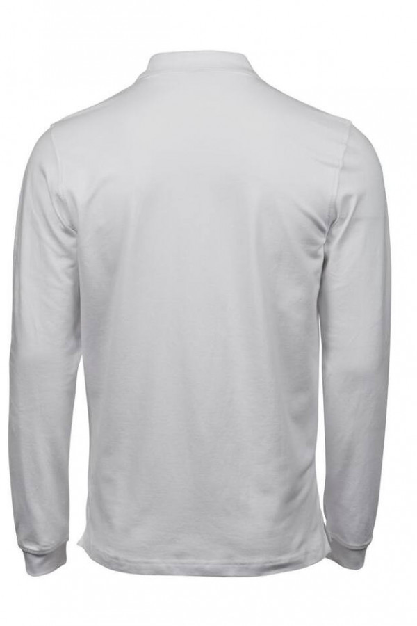 POLO STRETCH MANCHES LONGUES. 95% COTON PEIGNÉ RINGSPUN ORGANIQUE CERTIFIÉ/5% ÉLASTHANNE.