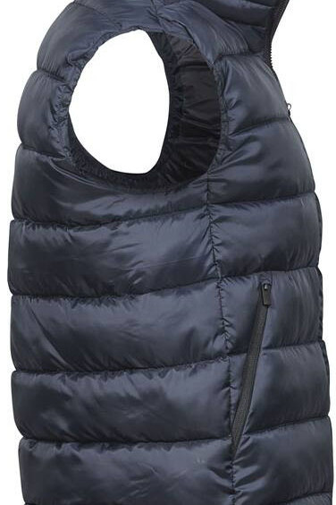 Bodywarmer aus recyceltem Polyester 100 % RCS-zertifiziertes 360T recyceltes Polyester. 100 % DuPont™-Polyester